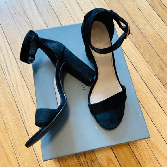 MINELLI BLACK SUEDE SANDAL - BEINTA - Picture 3 of 7